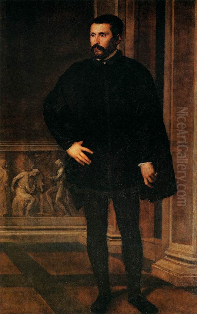 Ritratto d'uomo della famiglia Minerbetti Oil Painting by Titian