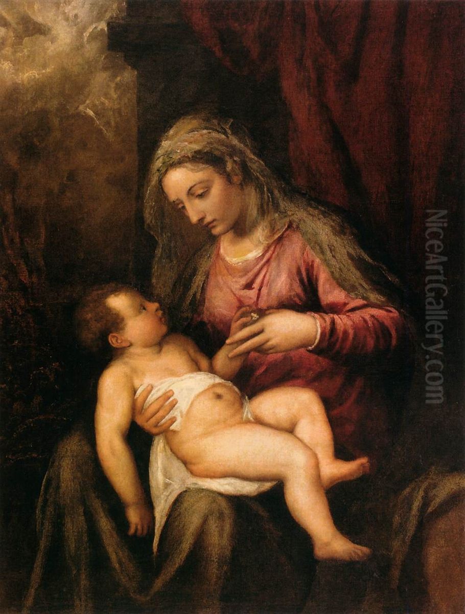 Madonna and Child Oil Painting by Titian