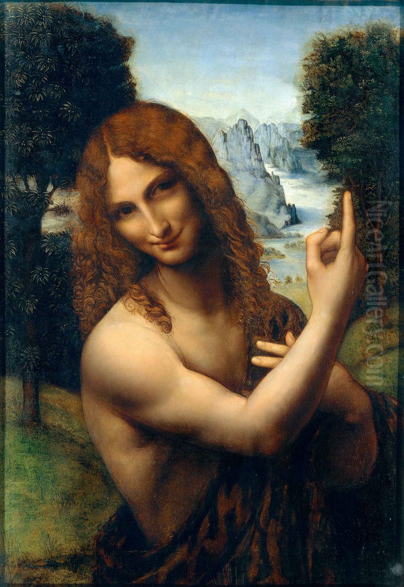 Saint John the Baptist Oil Painting by Gian Giacomo Caprotti