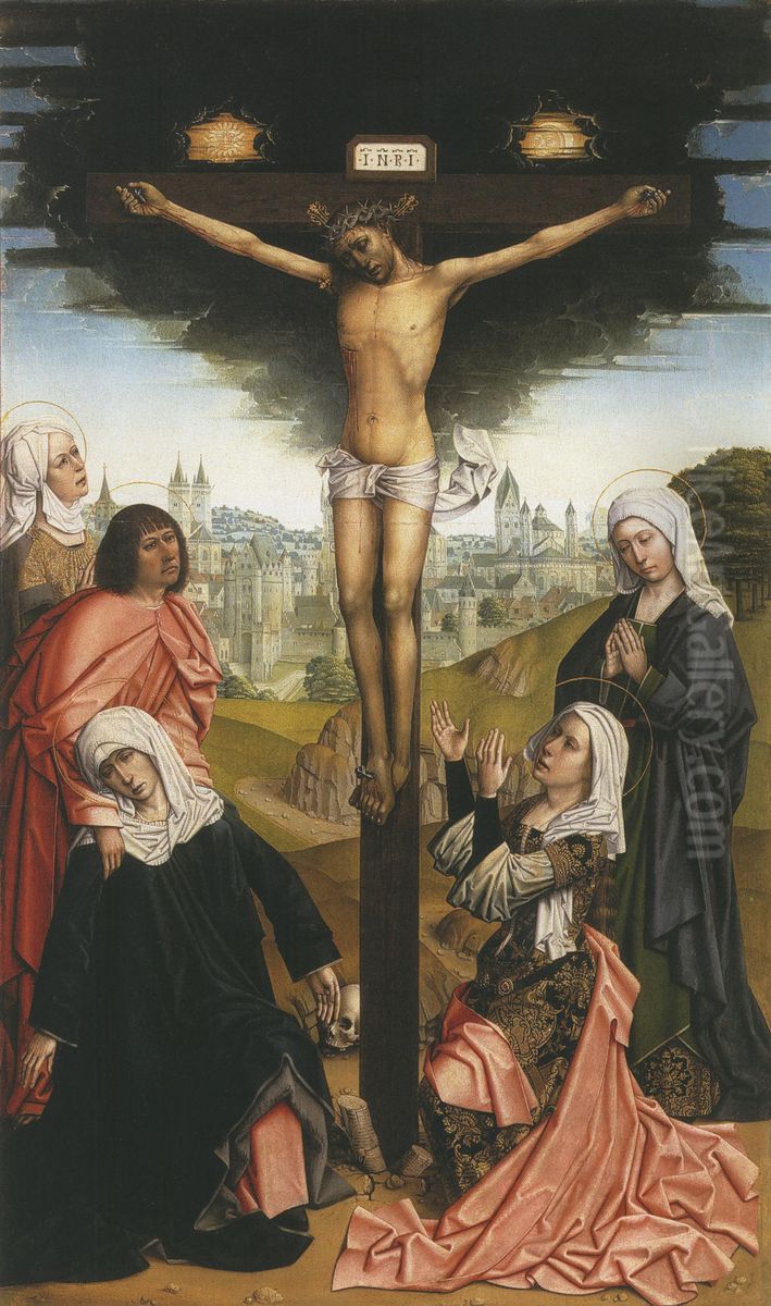 Crucifixion Oil Painting by Master of Affligem