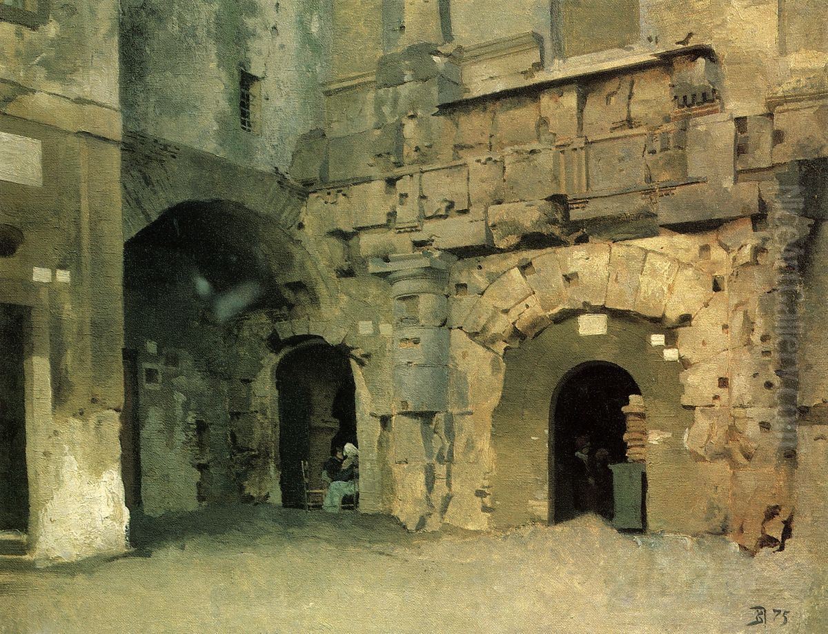 Gorodskoj pejzaz Oil Painting by Vasily Polenov