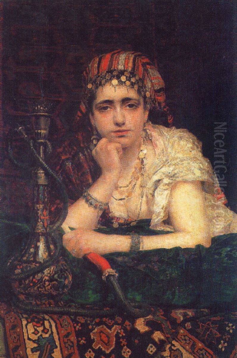 Odalisque Oil Painting by Vasily Polenov