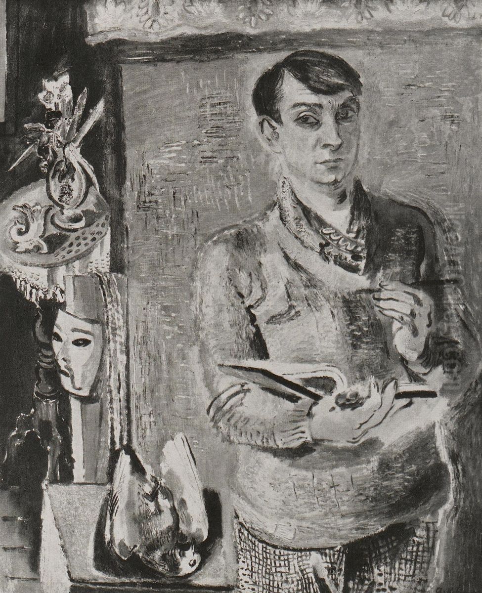 Selbstbildnis Oil Painting by Adolf De Haer