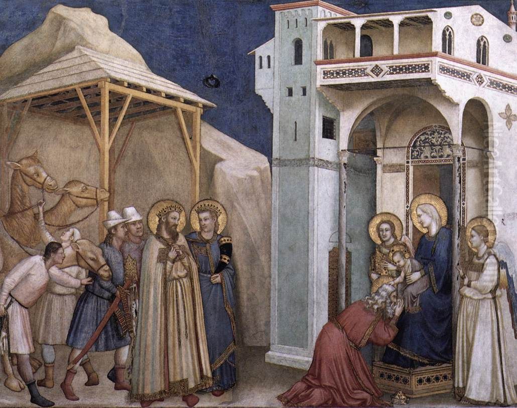 Adoration of the Magi Oil Painting by Giotto