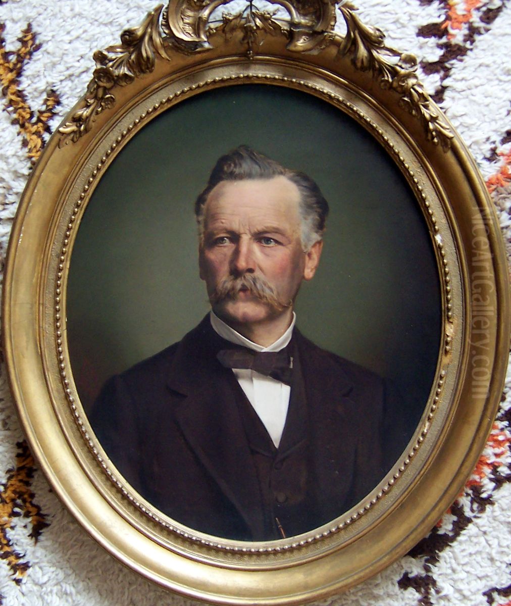 Ferdinand Adolf Naeff-Custer (1809-1899), engineer from Switzerland Oil Painting by Unidentified painter