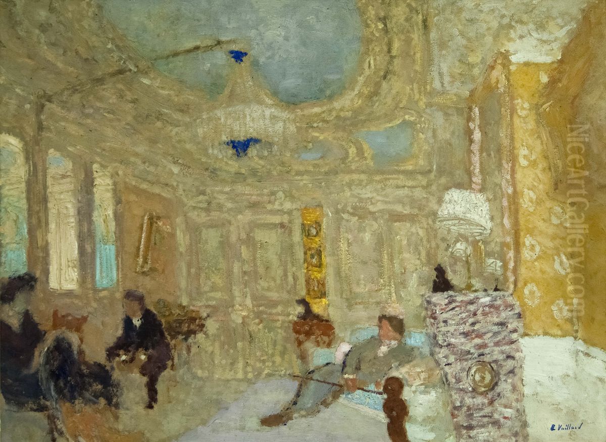 In the Waiting Room Oil Painting by Jean-Edouard Vuillard