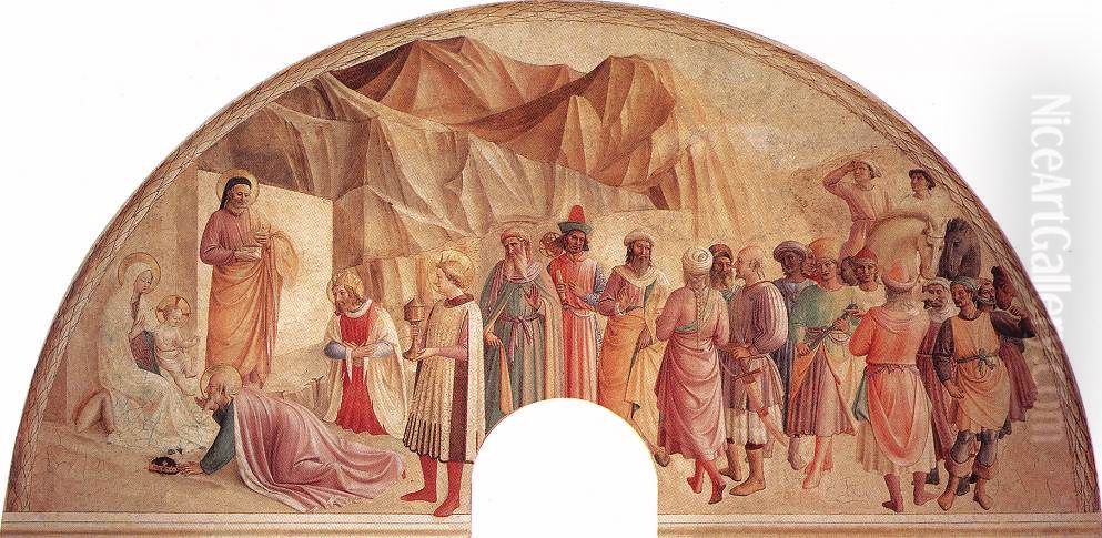 Adoration of the Magi Oil Painting by Benozzo Gozzoli