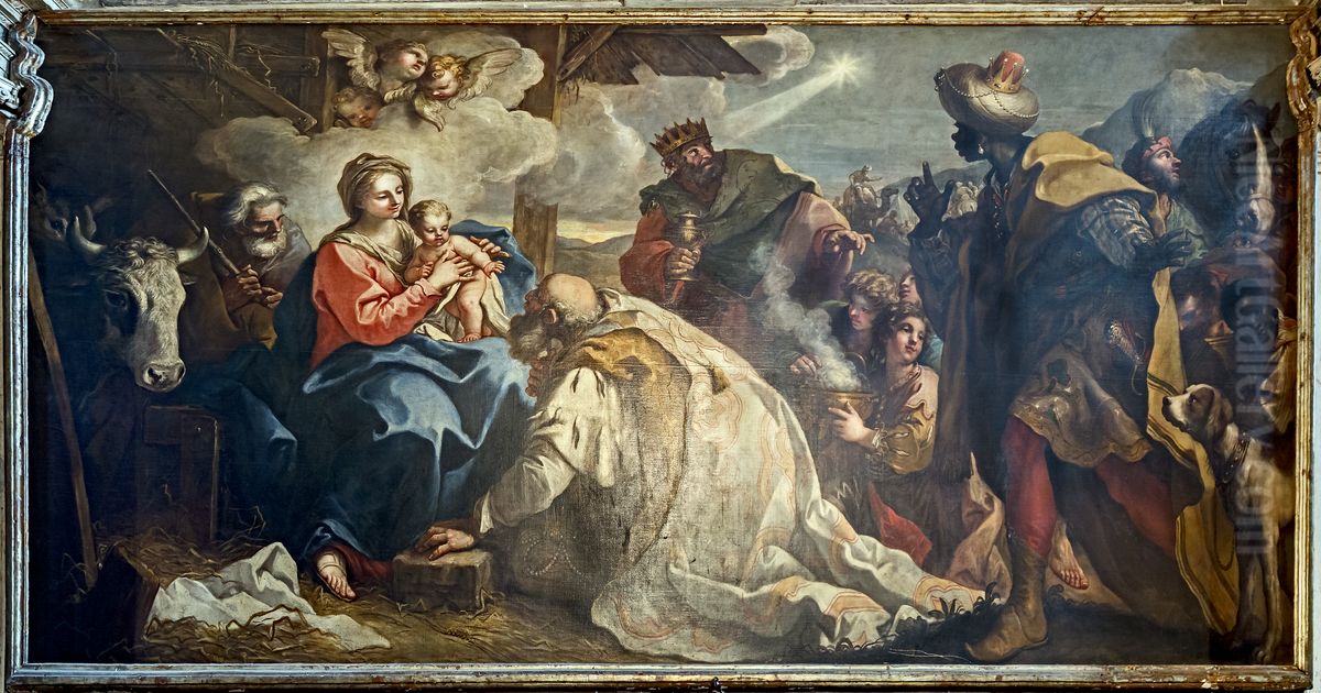 Adoration of the Magi Oil Painting by Niccolo Bambini