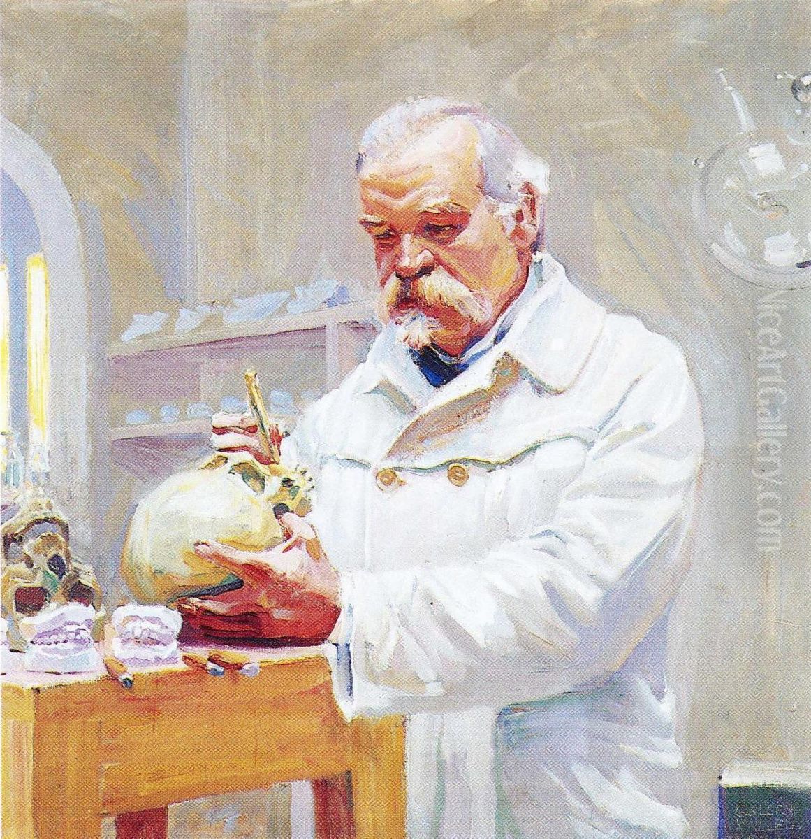 Portrait of Matti Ayrapaa Oil Painting by Akseli Valdemar Gallen-Kallela