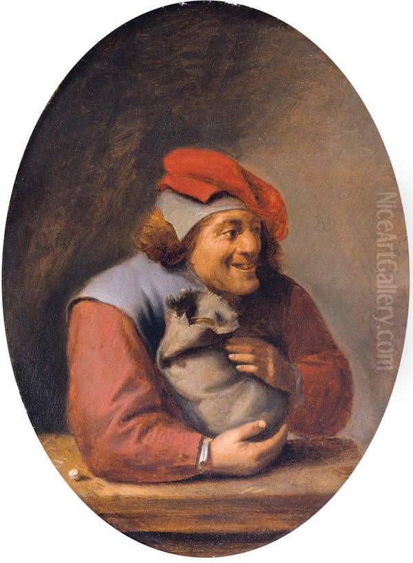 The miser Oil Painting by Adriaen Brouwer