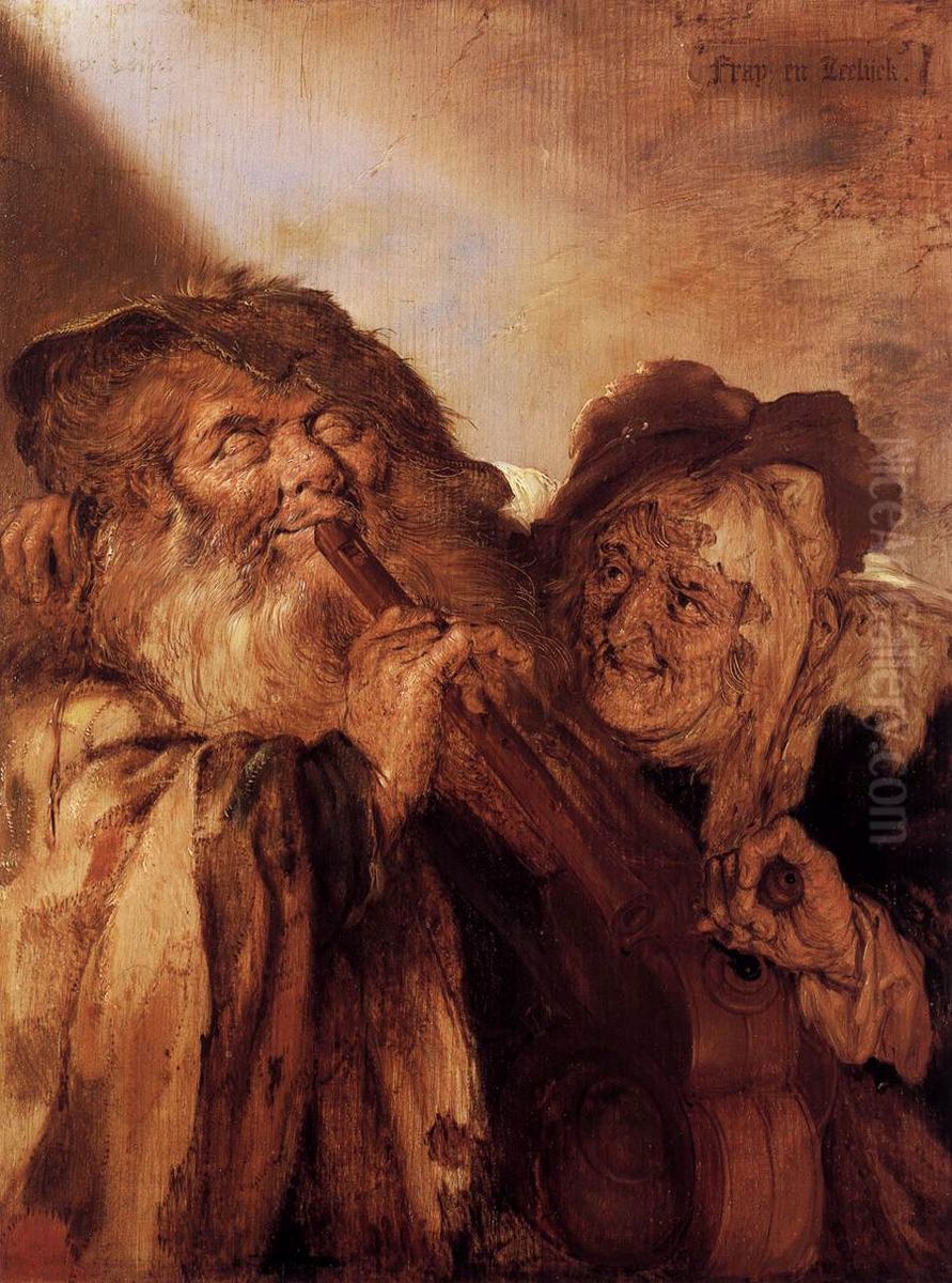 Fray en Leelijck Oil Painting by Adriaen van de Venne