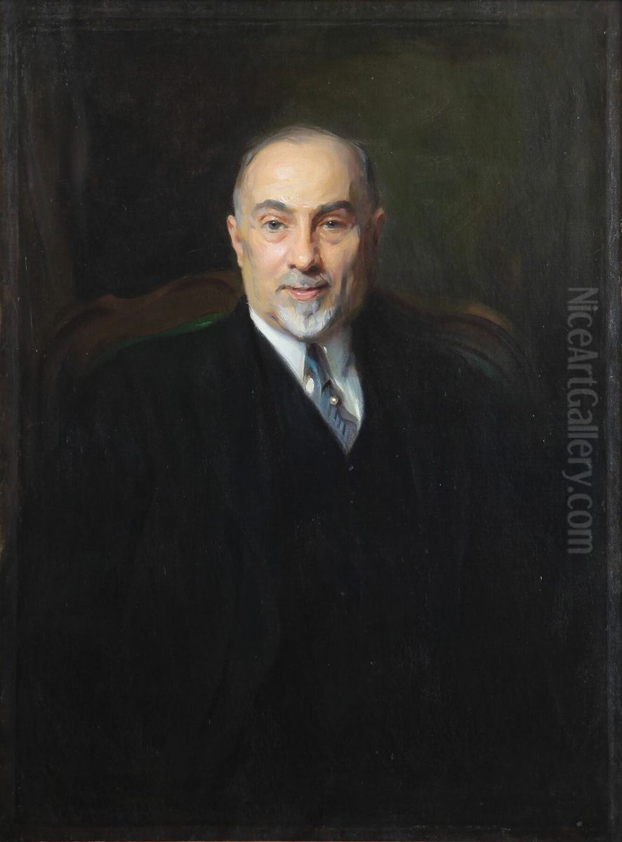 Portrait of Alfredo Hirsch Oil Painting by Philip de Laszlo