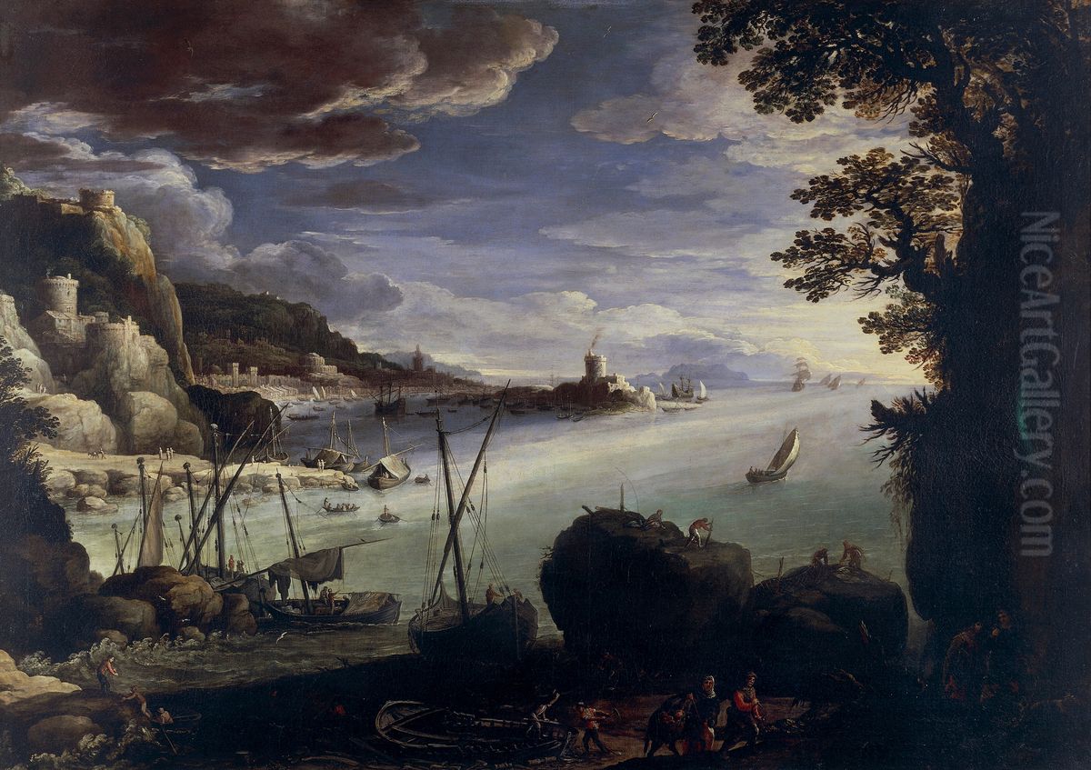 Seascape Oil Painting by Paul Bril