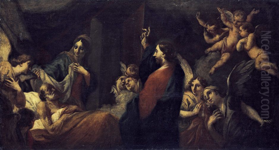 Christus heilt den Kranken Oil Painting by Unidentified painter