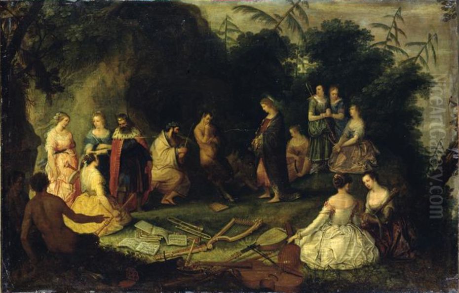The Judgment of Midas Oil Painting by Adriaen Van Stalbemt