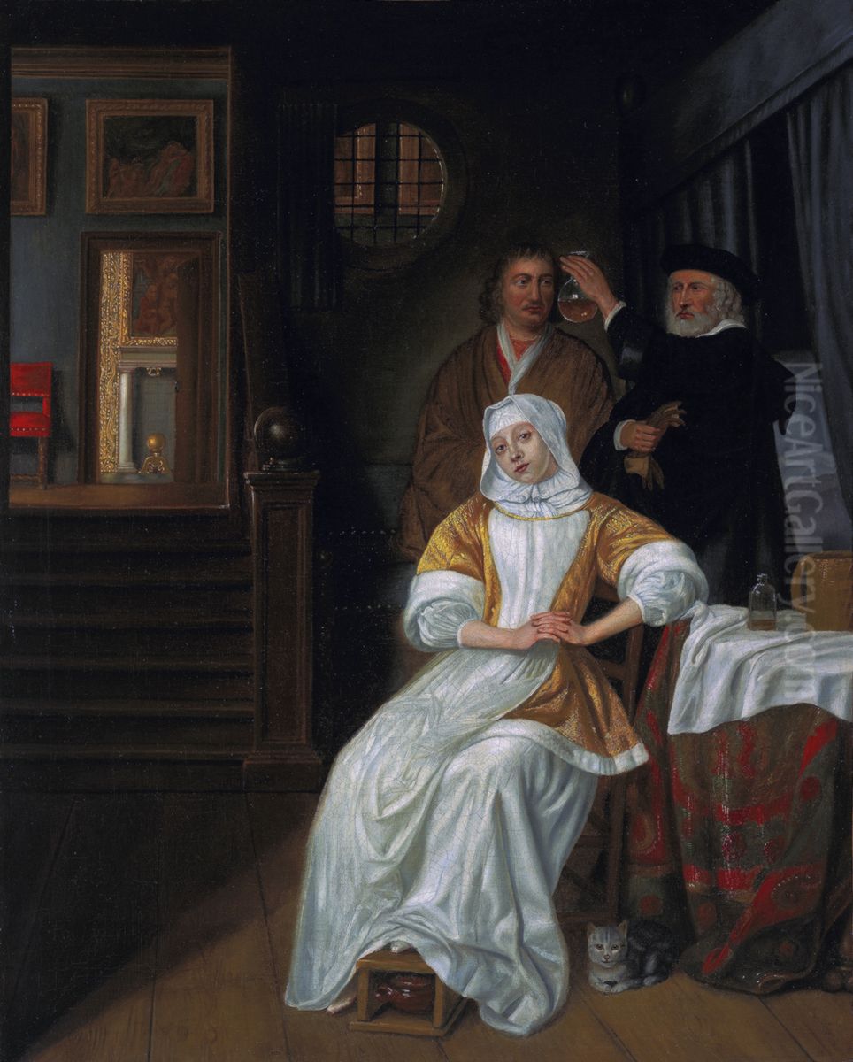 The doctor's visit Oil Painting by Samuel Van Hoogstraten