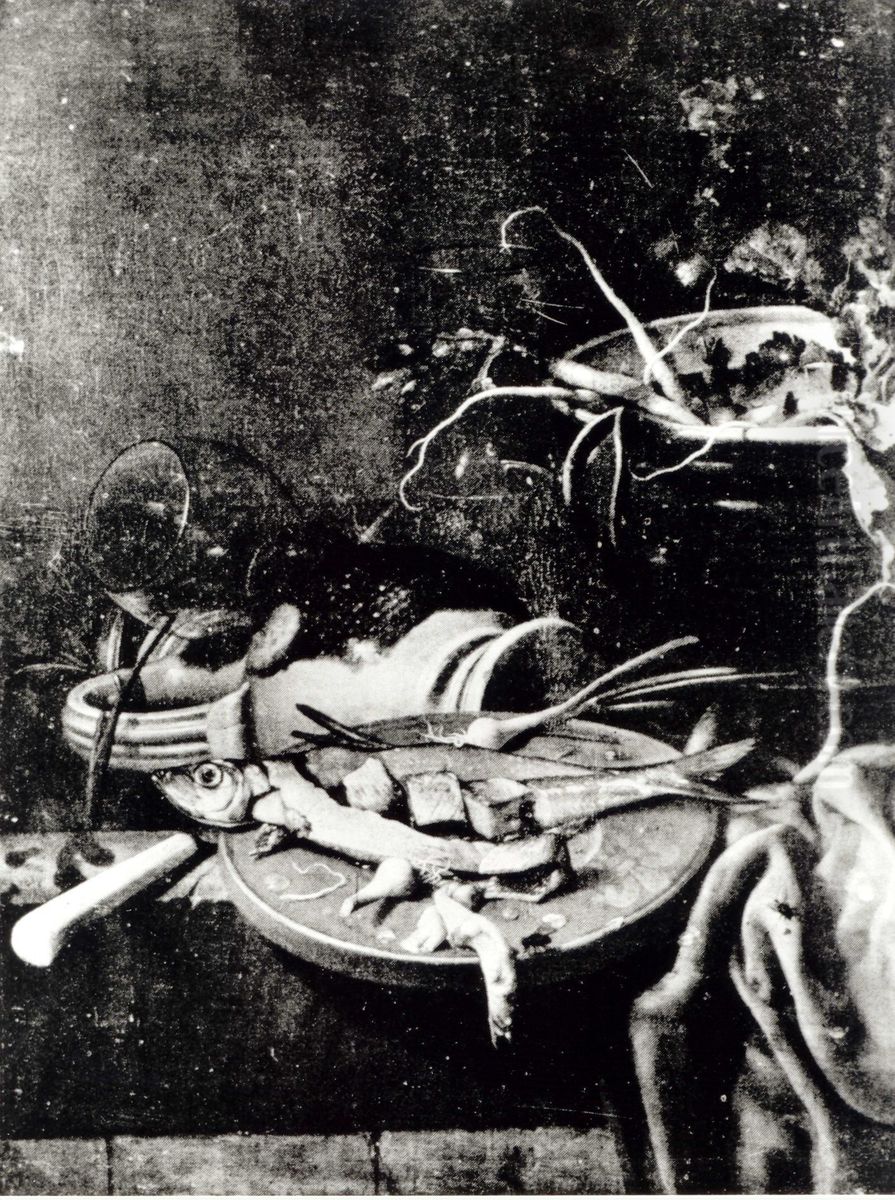 Breakfast Oil Painting by Willem Van Aelst