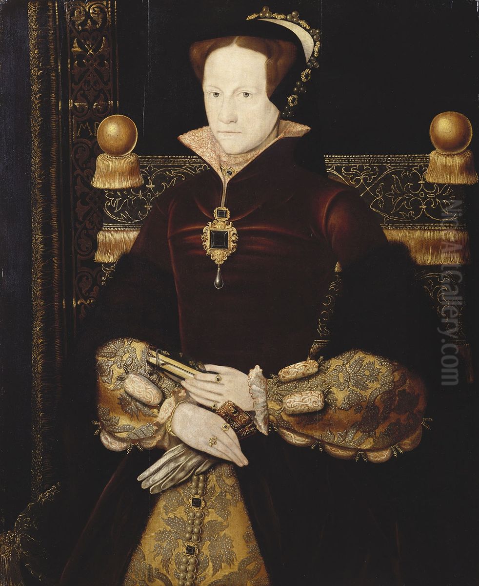 Mary Tudor, Queen of England Oil Painting by Antonis Mor