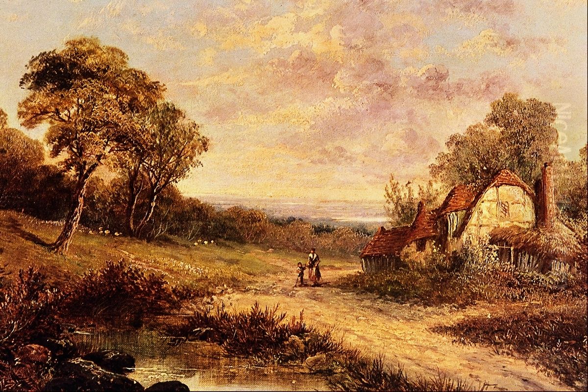 Afternoon Stroll Oil Painting by unknown