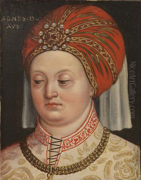 Agnes of Austria, Duchess of Swidnica-Jawor Oil Painting by Anton Boys