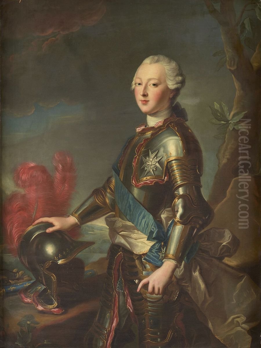 Louis V-Joseph de Bourbon, VIIIe prince de Conde Oil Painting by Jean-Marc Nattier