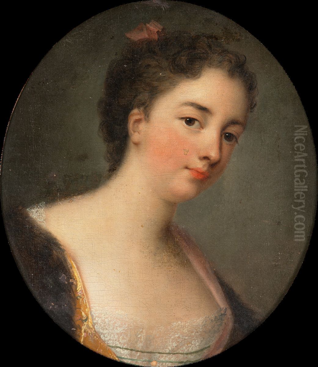Louise Anne de Bourbon Oil Painting by Rosalba Carriera