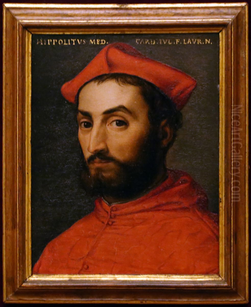 Portrait of Cardinal Ippolito de' Medici Oil Painting by Bronzino