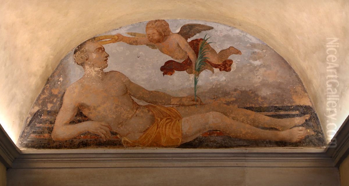 San Lorenzo e un angelo Oil Painting by Bronzino