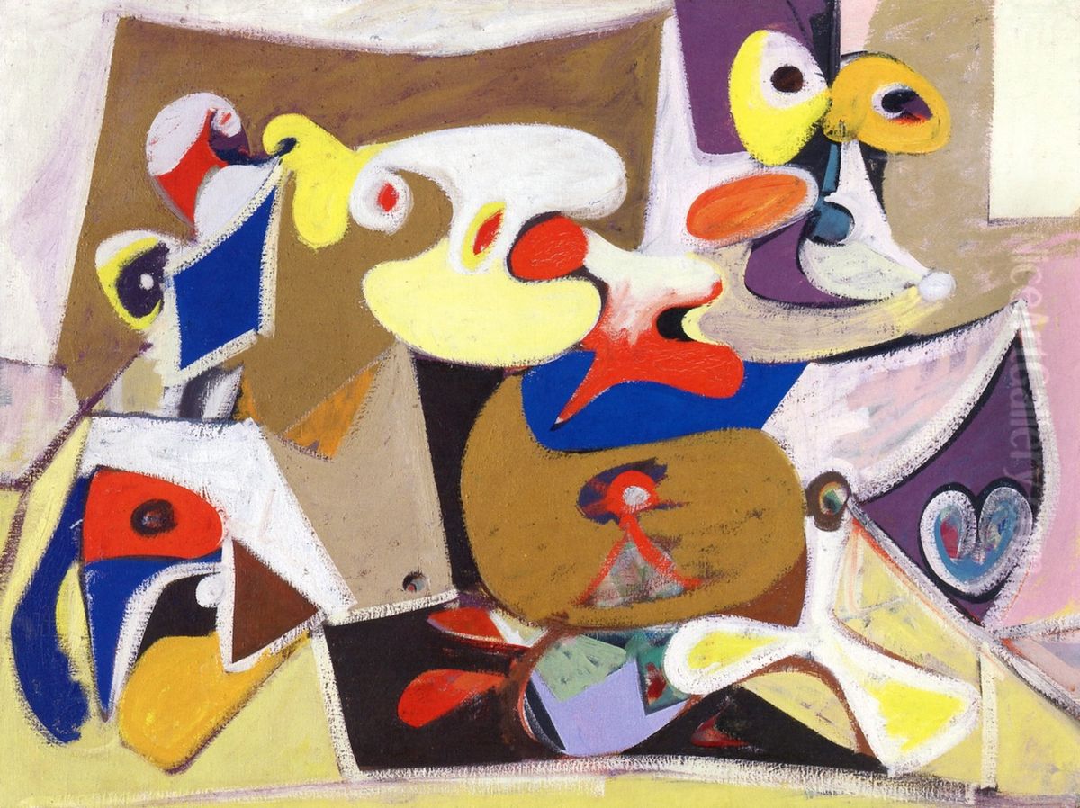 After Khorkom Oil Painting by Arshile Gorky