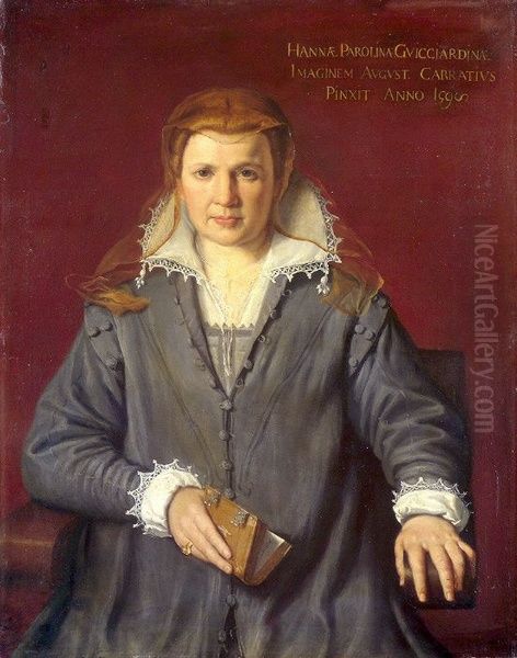 Ann Parolini Guicciardini 1598 Oil Painting by Agostino Carracci