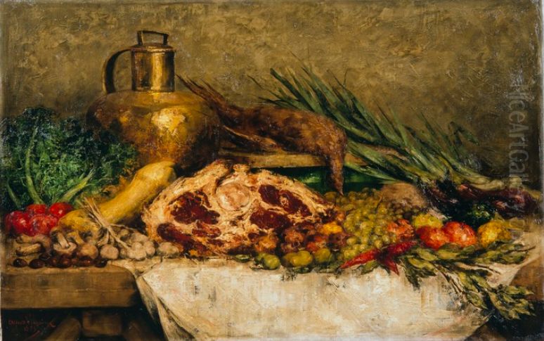 Still life Oil Painting by Alfred Verhaeren