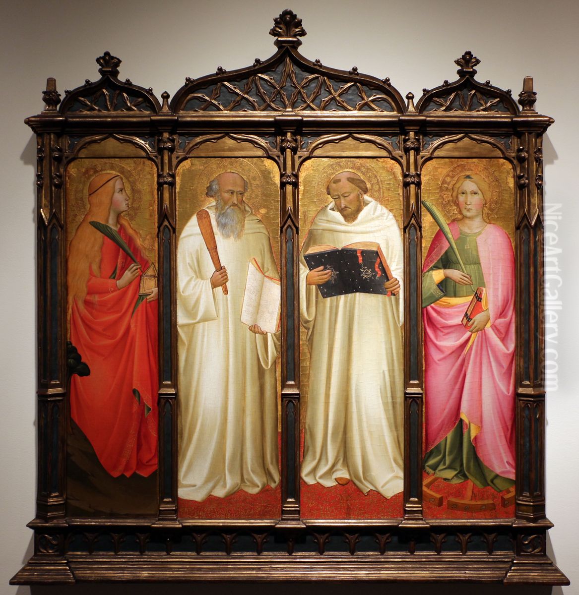 Four Saints Oil Painting by Agnolo Gaddi