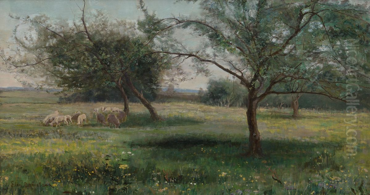 Landscape in Italy Oil Painting by Elin Danielson-Gambogi