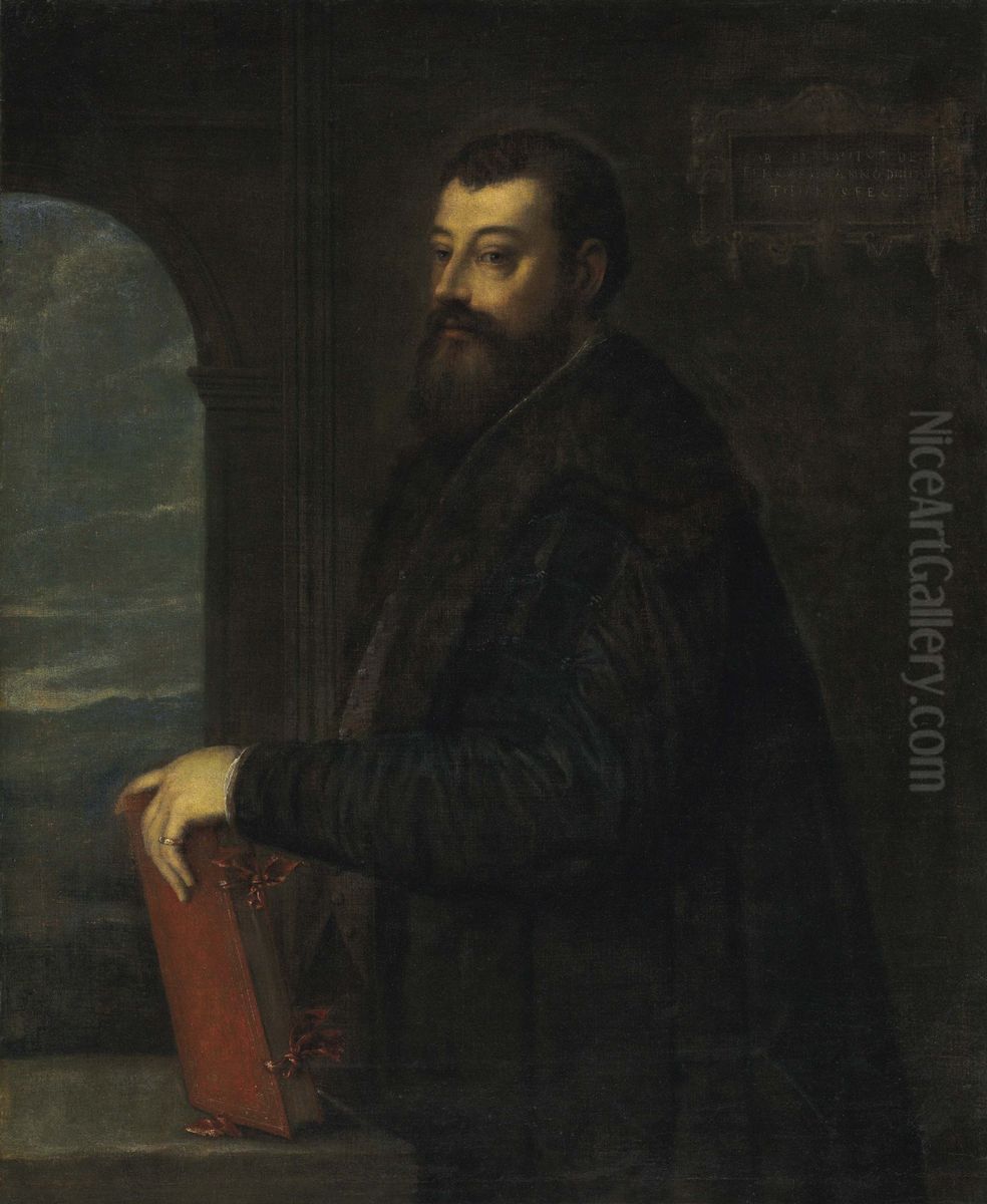 Portrait of Gabriele Giolito de' Ferrari Oil Painting by Titian