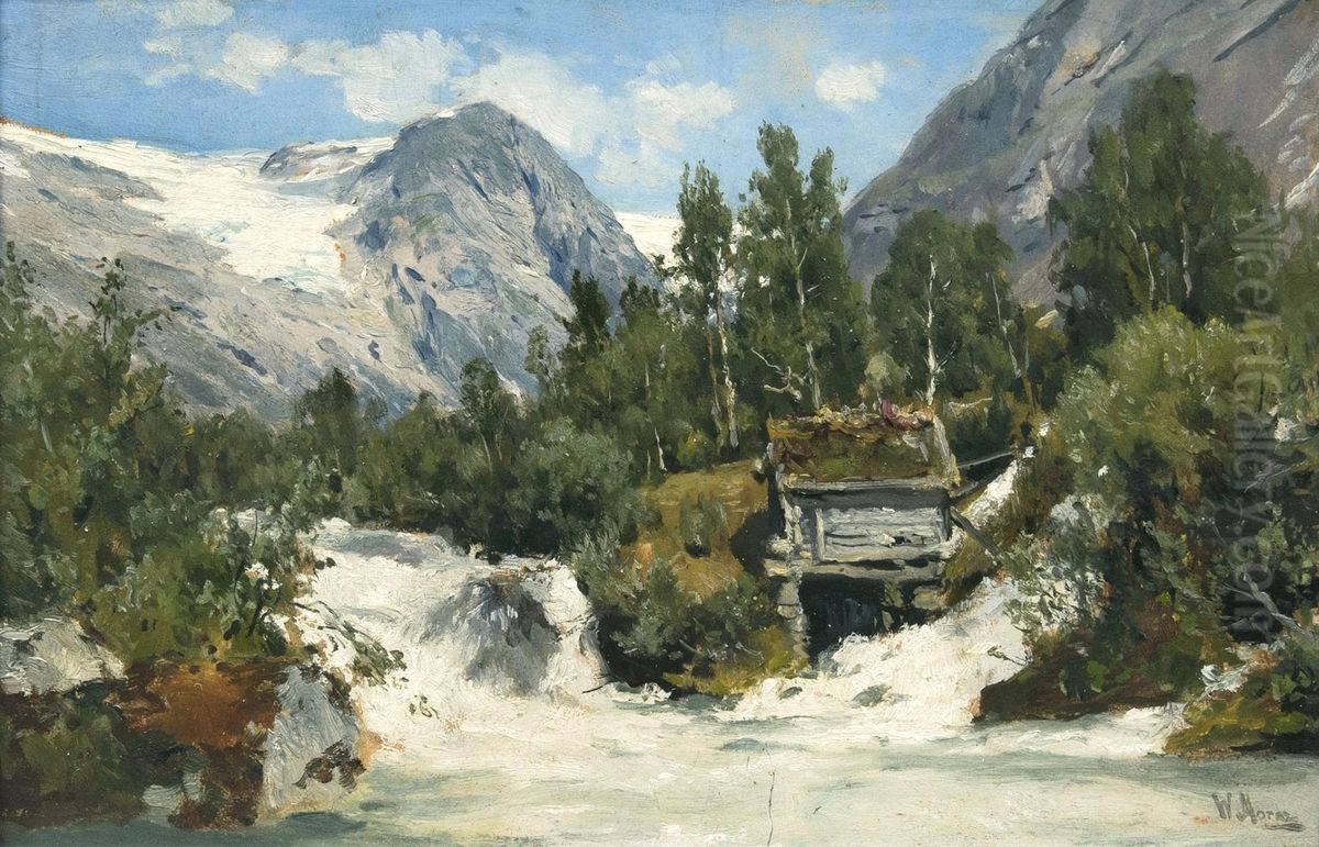 Im Hardangerfjord Oil Painting by Walter Moras