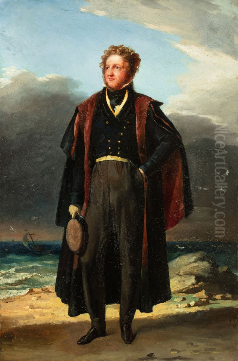 Portrait of Adam Elmore Oil Painting by Theodore Gericault