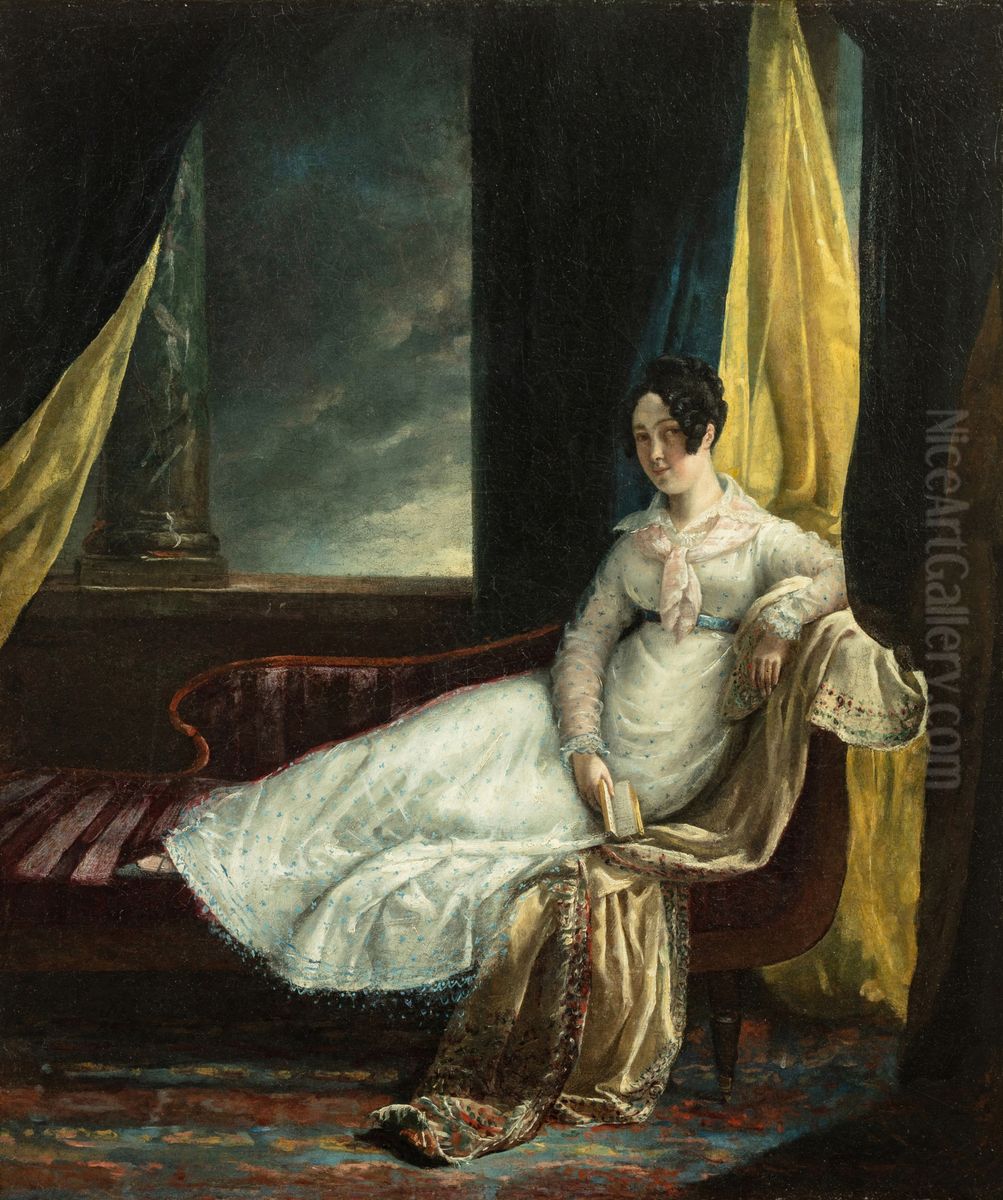 Portrait of Zoe Elmore Oil Painting by Theodore Gericault