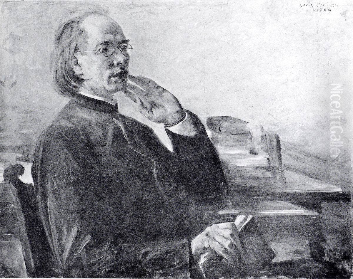 Portrat des Pfarrers Moser Oil Painting by Lovis (Franz Heinrich Louis) Corinth