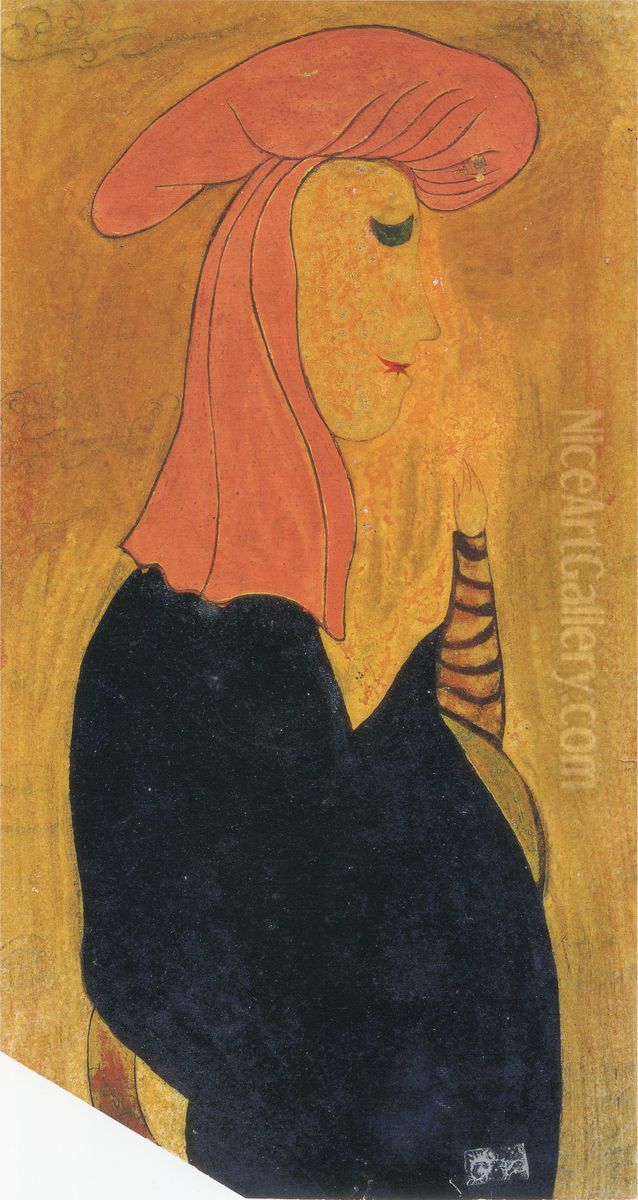 Woman Oil Painting by Aimitsu