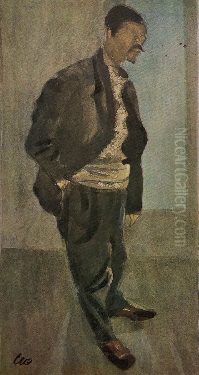 Portrait of a Captain Oil Painting by Aimitsu