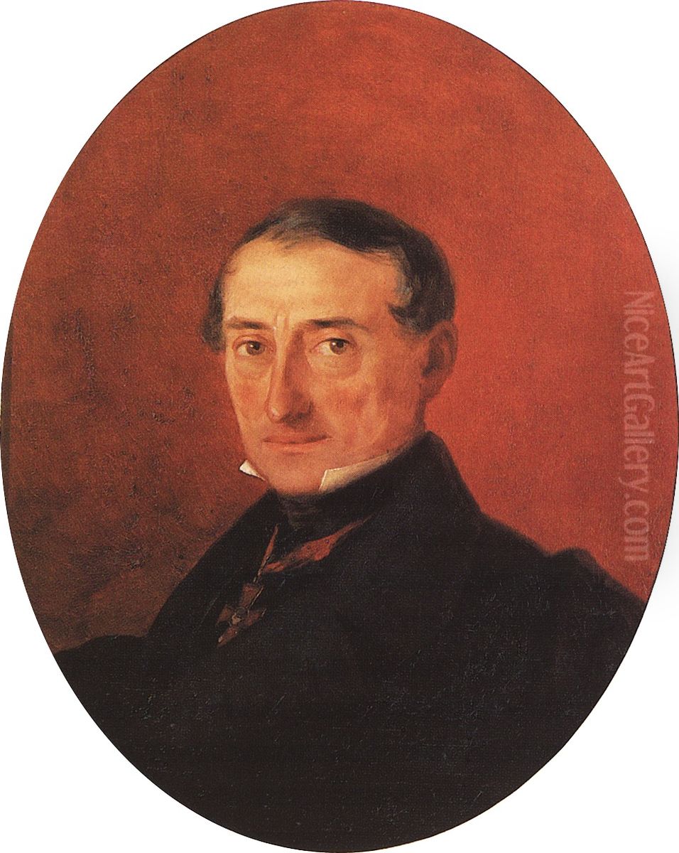 Portrait of A. Kaznacheev Oil Painting by Ivan Aivazovsky