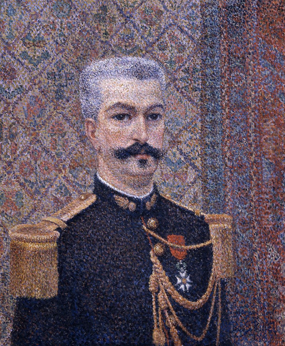 Portrait of monsieur Pool Oil Painting by Albert Dubois-Pillet