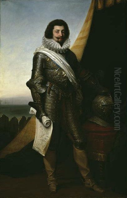 Francois de Bassompierre, marechal de France en 1622 (1579-1646) Oil Painting by Jean Alaux