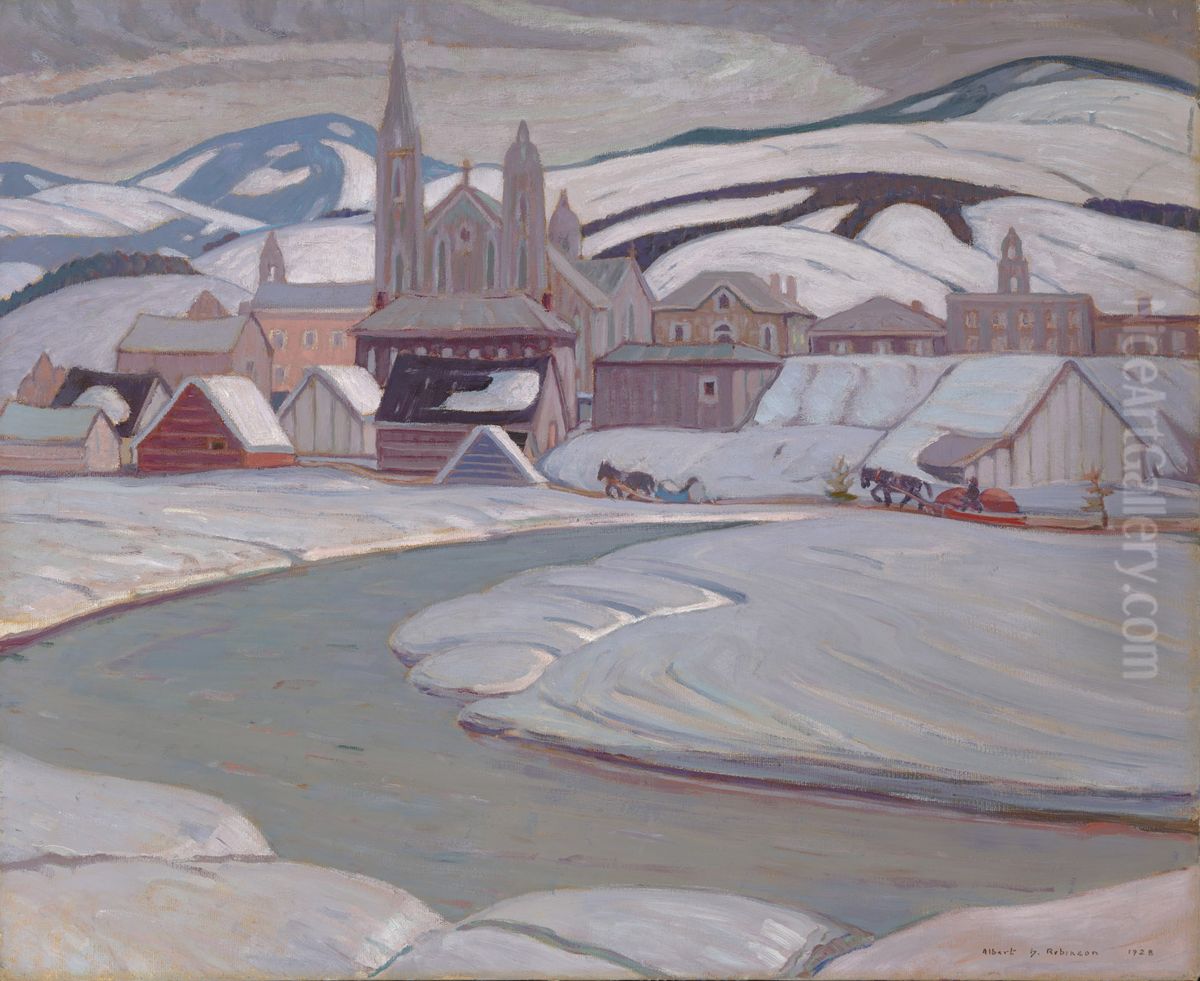 Baie-Saint-Paul Oil Painting by Albert H. Robinson