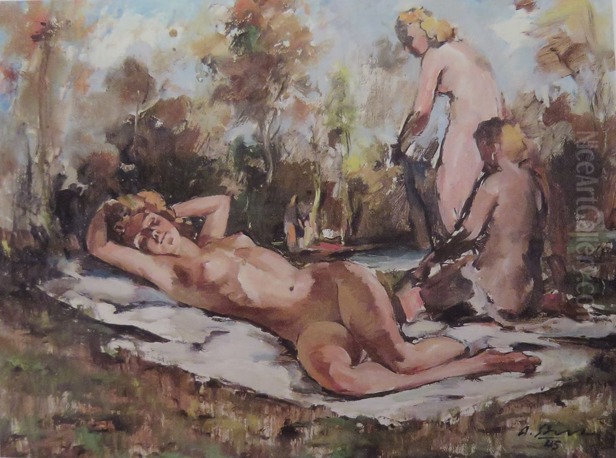 Kopalke Oil Painting by Albert Sirk