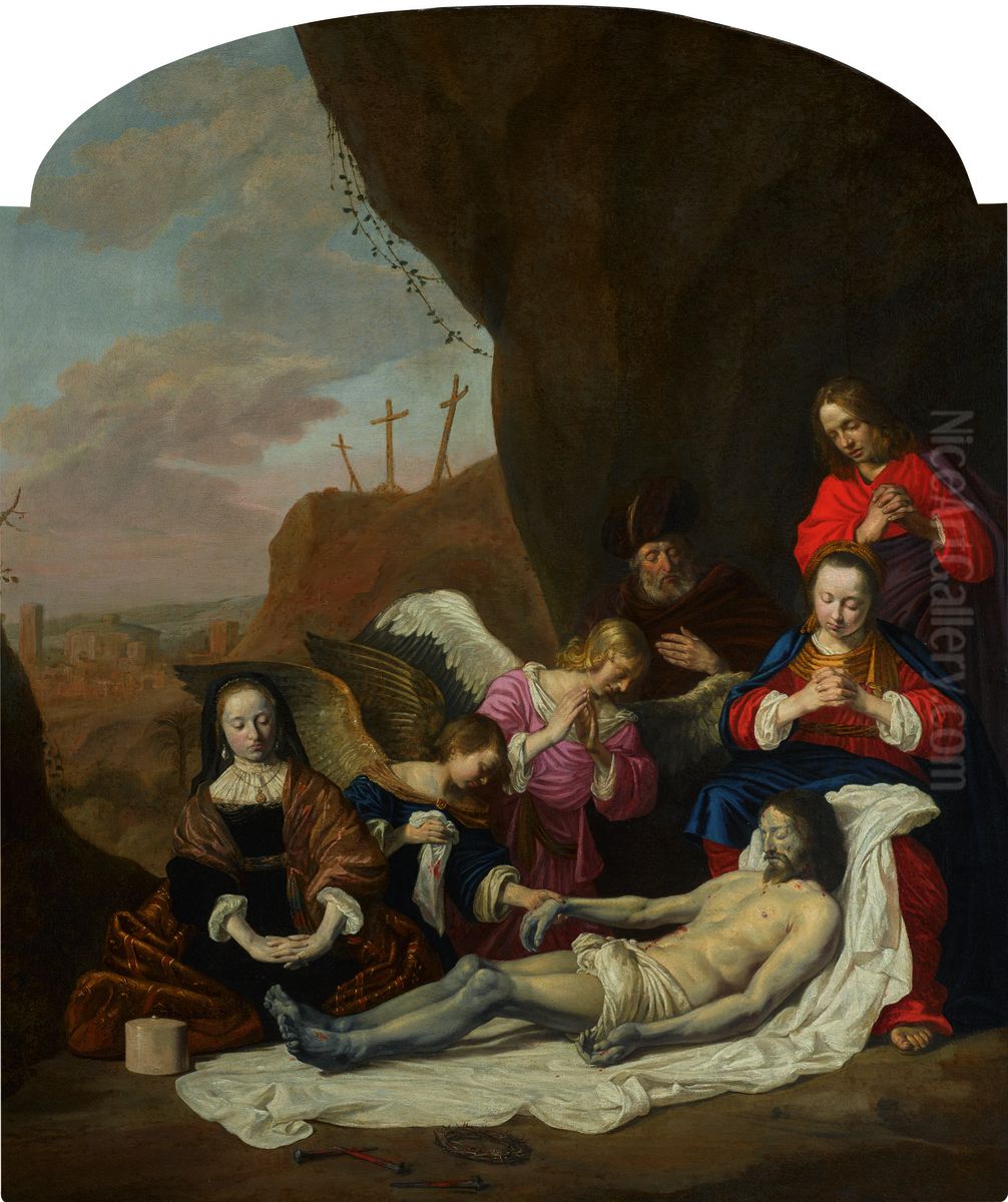 The Lamentation Oil Painting by Jan De Bray