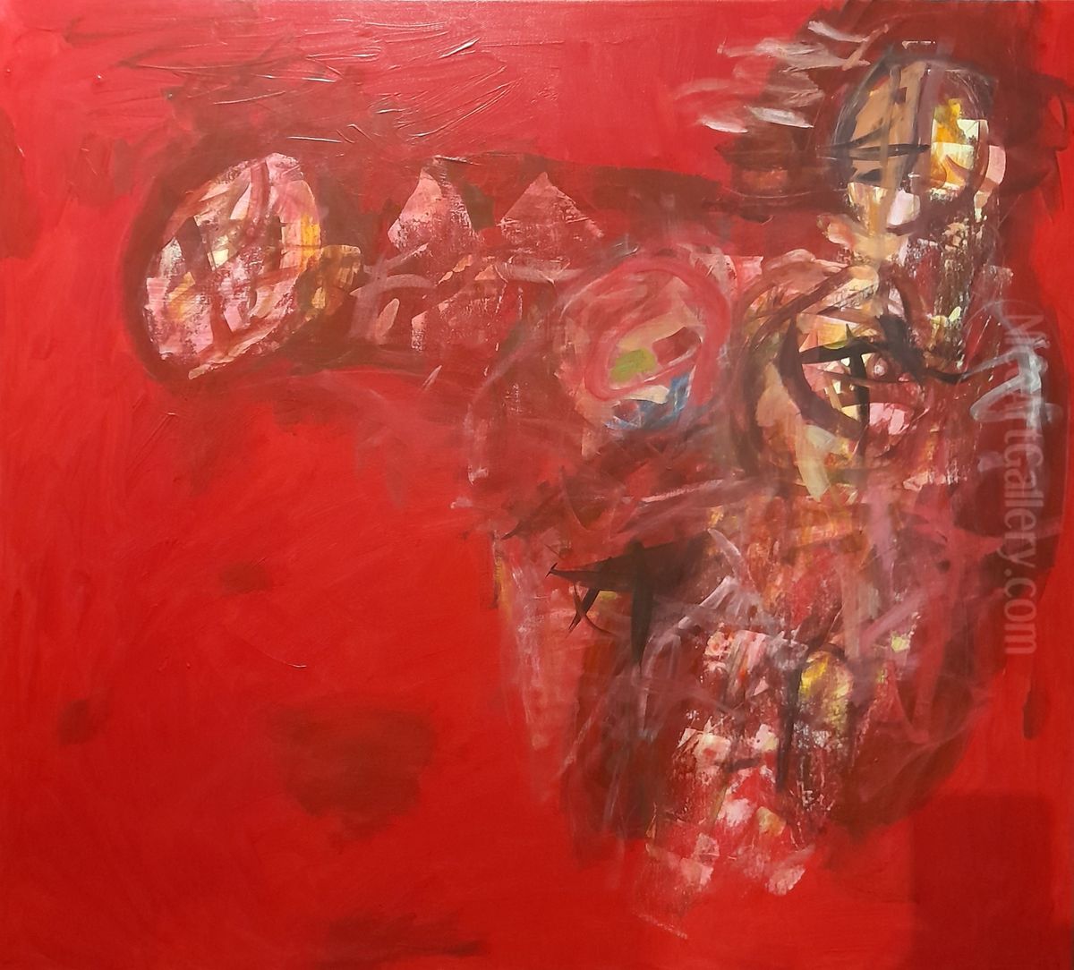 Rote Symphonie II Oil Painting by Armin Andreas Pangerl