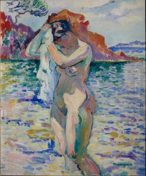 Baigneuse Oil Painting by Henri Manguin