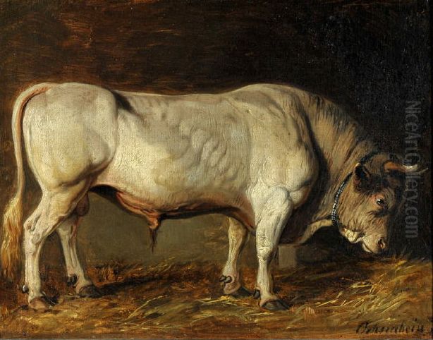 Stier Ochsenbein Oil Painting by Albert Wagner