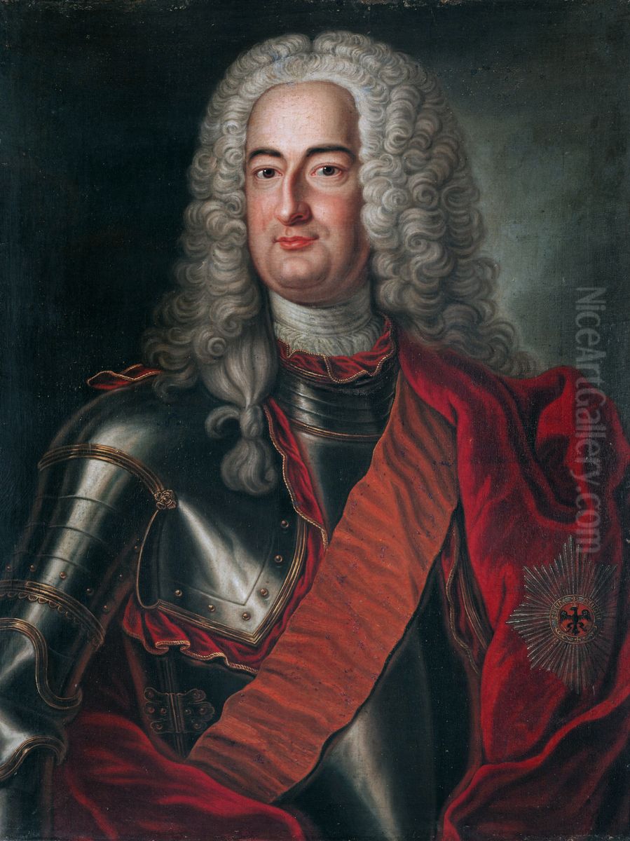 Portrait ofAlbert Wolfgang, Count of Schaumburg-Lippe-Buckeburg(1699-1748) Oil Painting by Unidentified painter